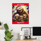 Frohe Weihnachtslieder Poster (Heimbüro)