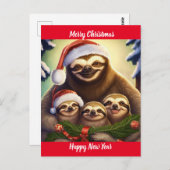 Frohe Weihnachtslieder Postkarte (Vorne/Hinten)