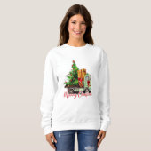 Frohe Weihnachtslieferung Truck Sweatshirt (Vorne ganz)