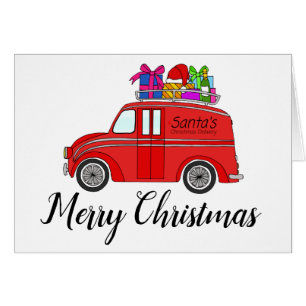 Frohe Weihnachtslieferwagen