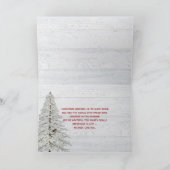 Frohe Weihnachtslumberjack kariert mit Kardinal Karte (Innenseite)