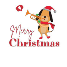 Frohe Weihnachtslustige Hündin