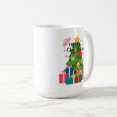 Frohe Weihnachtsmagie: Bäume und Geschenke Kaffeetasse (VorderseiteRechts)