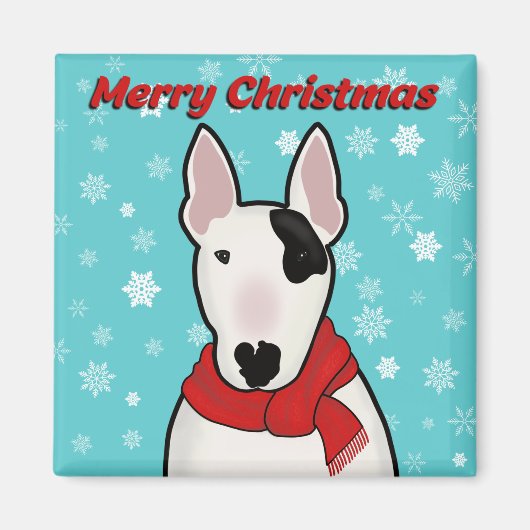 Frohe Weihnachtsmagnete mit Rex the TV Terrier Magnet (Vorne)