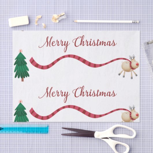 Frohe Weihnachtsmann Seidenpapier (Handwerk)