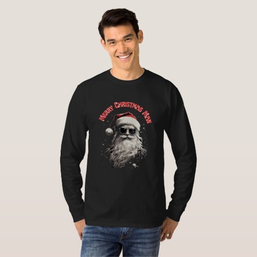 Frohe Weihnachtsmann T-Shirt (Vorne ganz)