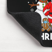 Frohe Weihnachtsmann und Freunde Jungs Kinder Fami Mousepad (Ecke)