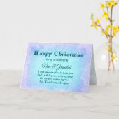 Frohe Weihnachtsmann und Nan & Grandad Distanz Karte (Gelbe Blume)