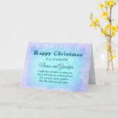 Frohe Weihnachtsmann und Nanna & Grandpa Distanz Karte (Gelbe Blume)