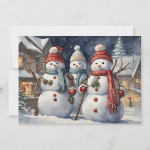 Frohe Weihnachtsmänner Weihnachtsferien Feiertagskarte