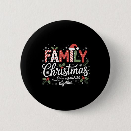 Frohe Weihnachtsmannmütze Weihnachten Weihnachten Button (Vorderseite)