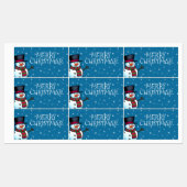 Frohe Weihnachtsmarke Etiketten (Blatt)