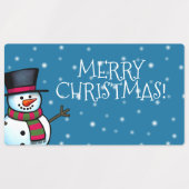 Frohe Weihnachtsmarke Etiketten (Design 1)