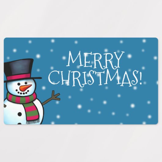 Frohe Weihnachtsmarke Etiketten (Design 1)