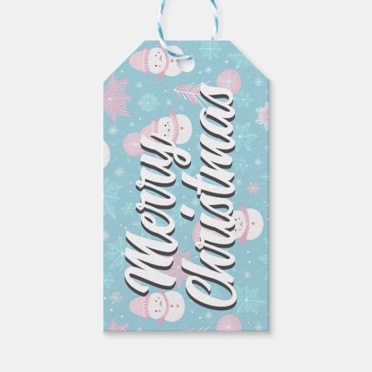 Frohe Weihnachtsmarke Geschenkanhänger (Vorderseite)