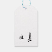 Frohe Weihnachtsmarke Geschenkanhänger (Rückseite)