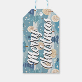 Frohe Weihnachtsmarke Geschenkanhänger