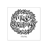Frohe Weihnachtsmarke Gummistempel (Prägung)