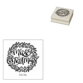 Frohe Weihnachtsmarke Gummistempel (Stempel)