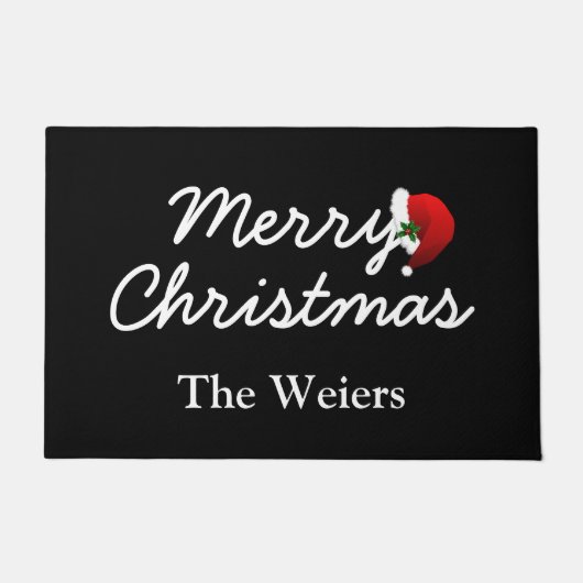 Frohe Weihnachtsmatte Fußmatte (Vorderseite)