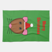Frohe Weihnachtsmäuse Anpassbare Küchentücher (Horizontal)