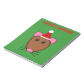 Frohe Weihnachtsmäuse Anpassbare Notepad Notizblock (Rotiert)