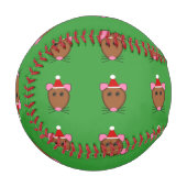 Frohe Weihnachtsmäuse Baseball (Vorderseite Links)