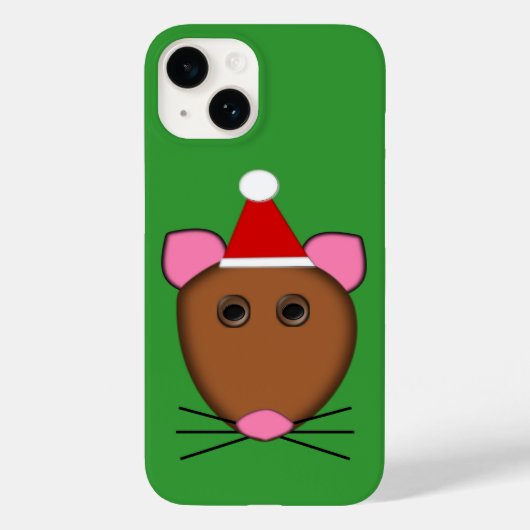 Frohe Weihnachtsmäuse Case-Mate iPhone Hülle (Rückseite)