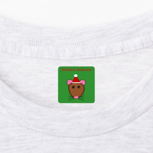 Frohe Weihnachtsmäuse Custom Etiketten (Befestigt)