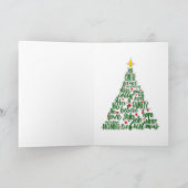 Frohe Weihnachtsmäuse Feiertagskarte (Innenseite)