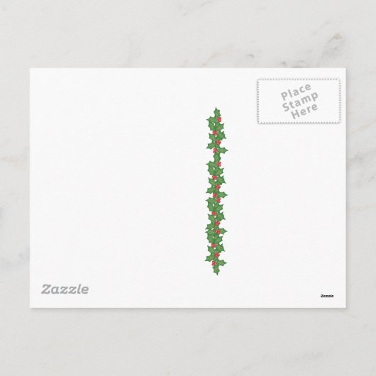 Frohe Weihnachtsmäuse Feiertagspostkarte (Rückseite)