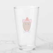 Frohe Weihnachtsmäuse Glas (Rückseite)