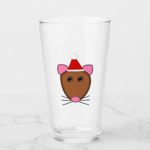 Frohe Weihnachtsmäuse Glas