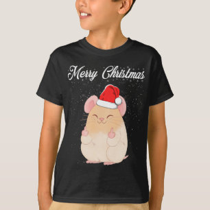 Frohe Weihnachtsmäuse Middle Finger Rude Xmas hä T-Shirt