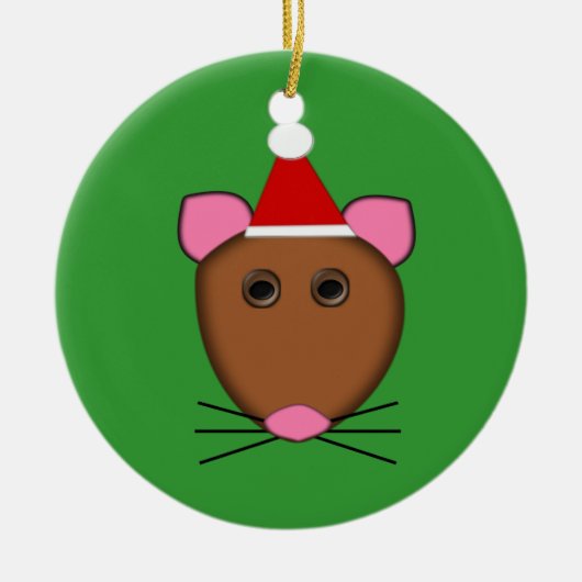 Frohe Weihnachtsmäuse Ornament (Vorne)
