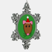 Frohe Weihnachtsmäuse Ornament (Links)