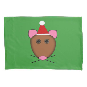 Frohe Weihnachtsmäuse Pillowcase Kissenbezug