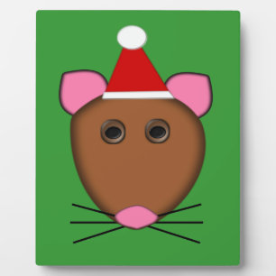 Frohe Weihnachtsmäuse Plaque Fotoplatte