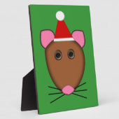 Frohe Weihnachtsmäuse Plaque Fotoplatte (Seite)