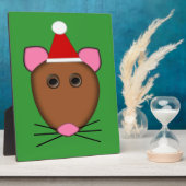 Frohe Weihnachtsmäuse Plaque Fotoplatte (Seite)
