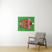 Frohe Weihnachtsmäuse Wandteppich (Beispiel (Horizontal))