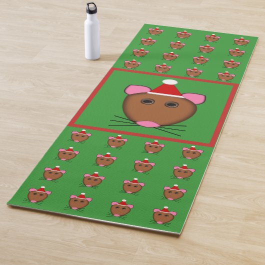 Frohe Weihnachtsmäuse Yogamatte (Beispiel)