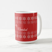 Frohe Weihnachtsmeisterschaft Kaffeetasse (VorderseiteRechts)