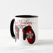 Frohe Weihnachtsmilben Tasse (Vorderseite Links)