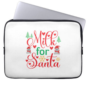 Frohe Weihnachtsmilch für den Weihnachtsmann Laptopschutzhülle