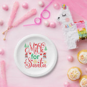 Frohe Weihnachtsmilch für den Weihnachtsmann Pappteller (Party)