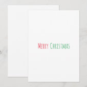 Frohe Weihnachtsminimalistische einfache Weihnacht Feiertagskarte (Vorne/Hinten)