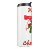Frohe Weihnachtsmistel Thermosbecher (Nach links gedreht)