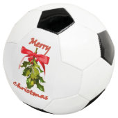 Frohe Weihnachtsmistletoe Fußball (Dreiviertel)
