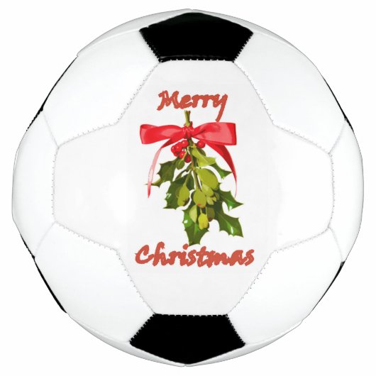 Frohe Weihnachtsmistletoe Fußball (Vorderseite)